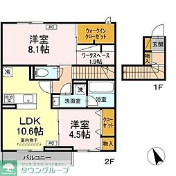 ルガーセグーロ LugarSeguro 2SLDKの間取図画像