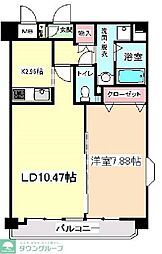 プライム柏 1LDKの間取図画像