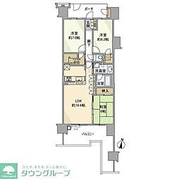 グラン・レジデンス1 3LDKの間取図画像
