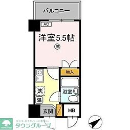 コンフォール小泉 1Kの間取図画像