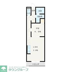 おおたかの森ミライズ 1LDKの間取図画像