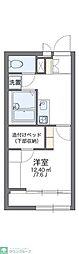 レオパレスヴェルヴェデーレ 1Kの間取図画像