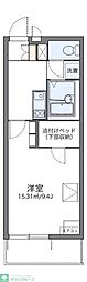 レオパレスルーチェ4 1Kの間取図画像