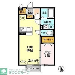 セピアパレス 1LDKの間取図画像