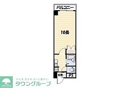 クレストガーデン野田 1Kの間取図画像