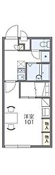 レオパレスエントピアホープ 1Kの間取図画像