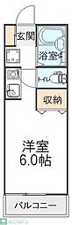AD南柏 ワンルームの間取図画像