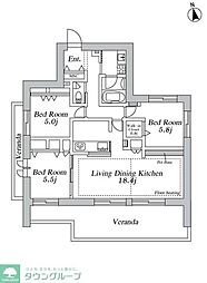 間取図画像 3LDK