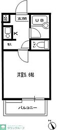 マーメゾン 1Kの間取図画像