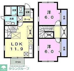 フォレスト・コート 2LDKの間取図画像