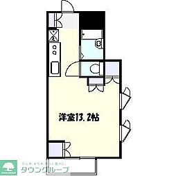 コーポヒーロ ワンルームの間取図画像