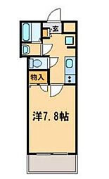CLASSES3 1Kの間取図画像