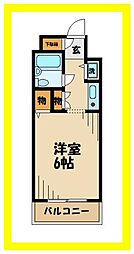 リンクスビル 1Kの間取図画像