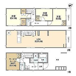Ｋｏｌｅｔ浦和辻04 3SLDKの間取り