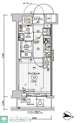 JR京浜東北・根岸線 西川口駅 徒歩9分の賃貸マンション 2階1Kの間取り