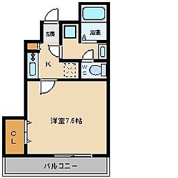 JR埼京線 南与野駅 徒歩7分の賃貸アパート 1階1Kの間取り