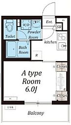 リブリ・カーサ本町西 2階1Kの間取り