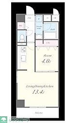 川口市元郷1丁目マンション 1LDKの間取図画像
