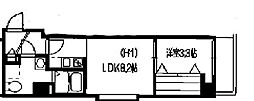 アルファコート西川口22 1LDKの間取図画像