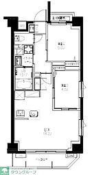S-RESIDENCE東浦和agua 2LDKの間取図画像