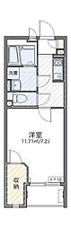 レオネクストラギ2 1Kの間取図画像
