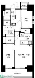 アーバンパーク谷在家 2LDKの間取図画像