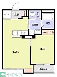 (仮称)マンションシバガミ 1LDKの間取図画像