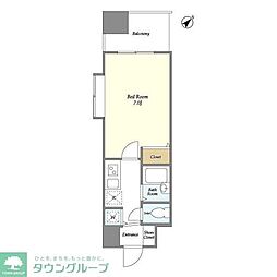 BPRレジデンス川口 1Kの間取図画像