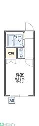 レオパレスブルーリバー 1Kの間取図画像