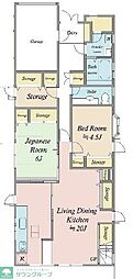 メゾン宇田川 2SLDKの間取図画像