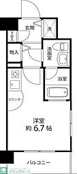 サンセール与野本町 ワンルームの間取図画像
