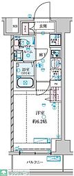 GENOVIA 南鳩ヶ谷 1Kの間取図画像