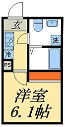 PREMIAGE川口 1Kの間取図画像