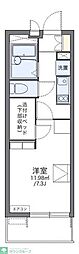 レオパレスWISTERIA 1Kの間取図画像