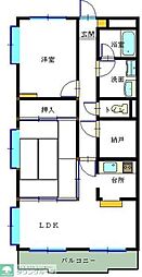 ドエル壱番館 2SLDKの間取図画像