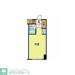 ハローレジデンス西葛西 3階ワンルームの間取り