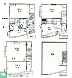 葛飾区金町戸建 1階5DKの間取り