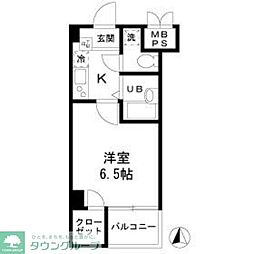 パラドール両国 2階1Kの間取り