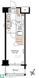 ブランシエスタ森下 4階1Kの間取り