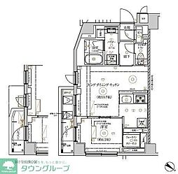RELUXIA 墨田東向島 4階1LDKの間取り
