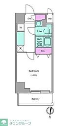 JR総武線 両国駅 徒歩7分の賃貸マンション 5階1Kの間取り