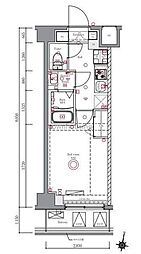 ＡＺＥＳＴ立石I 2階1Kの間取り