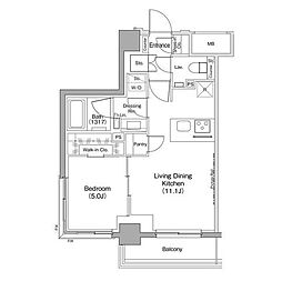 間取図画像 1LDK