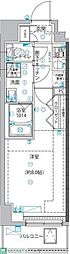 ユリカロゼ五反野III 1Kの間取図画像