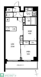 アーバンパーク船堀II 2LDKの間取図画像