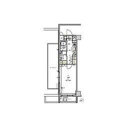 フィース水天宮前 1Kの間取図画像