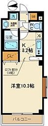ルシェル ワンルームの間取図画像