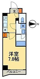 S-RESIDENCEHIKIFUNE 1Kの間取図画像