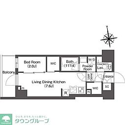 COMFORIALIV西葛西 1DKの間取図画像