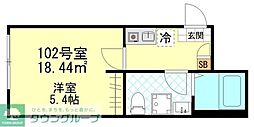 仮称松島新築9世帯 1Kの間取図画像